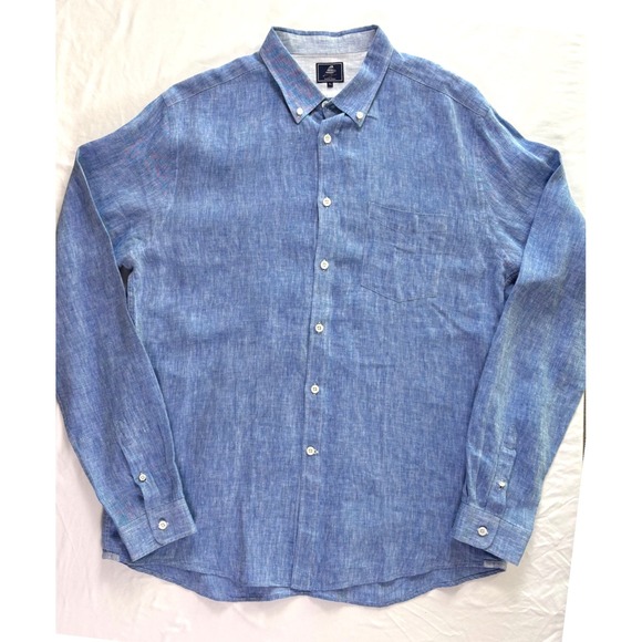 Star Clippers Monte Carlo Other - Star Clippers Men XL 100% Linen Button Down Shirt Coastal Resort Vacation Casual